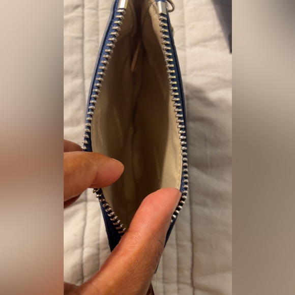 Brahmin Blue Croc-Embossed Change Purse - Picture 6 of 6